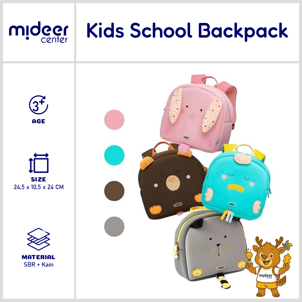 Jual Mideer Kids School Backpack Back Pack Tas Ransel Sekolah Anak Anak ...