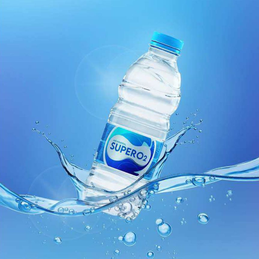 Jual Air minum minerak super O2 ukuran 200ml/ mineral water super O2 ...