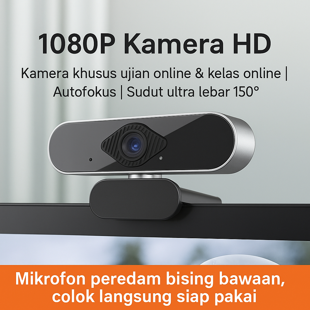 Jual Webcam Laptop 1080P USB Kamera PC 4K Full HD untuk Live Streaming ...
