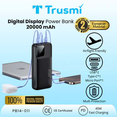 Powerbank Digital 20000mAh 45W
