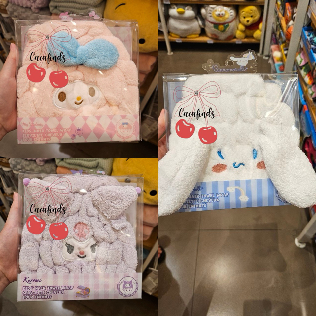 Jual MINISO x Sanrio‼️Kids Hair Towel Wrap / Handuk Rambut Anak Anak ...