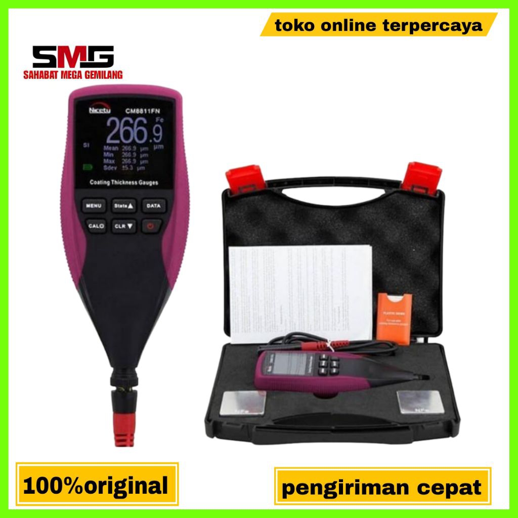 Jual Coating Thickness Gauge Nicety CM8811FN Tester CM-8811FN Meter ...