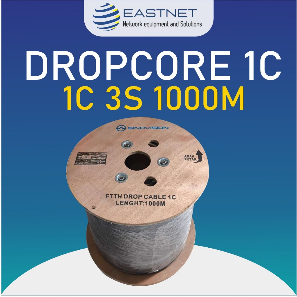 Jual kabel fiber optic drop core 1core 3selling 1000 meter | Shopee ...