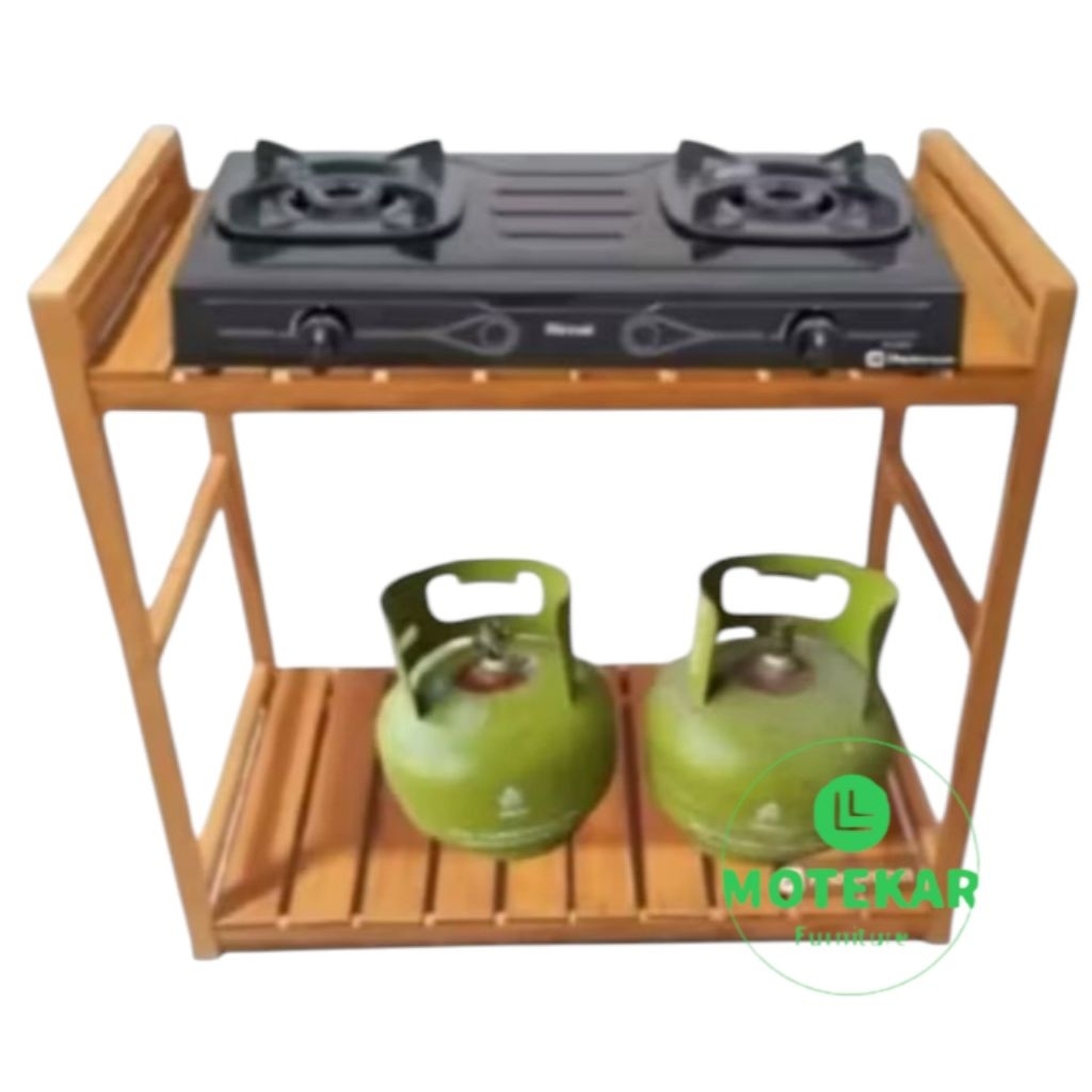 Jual meja kompor gas 2 tungku rak kompor rak serbaguna | Shopee Indonesia