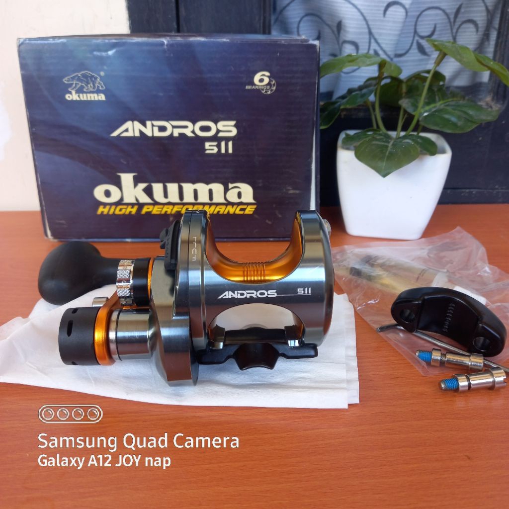 okuma andros reel AJ-12SII Alijos 2-Speed Lever Drag Corrosion Resistance Coating process make this reel virtually corrosion resistant Okuma A-16IIa Andros 2-Speed A-Series