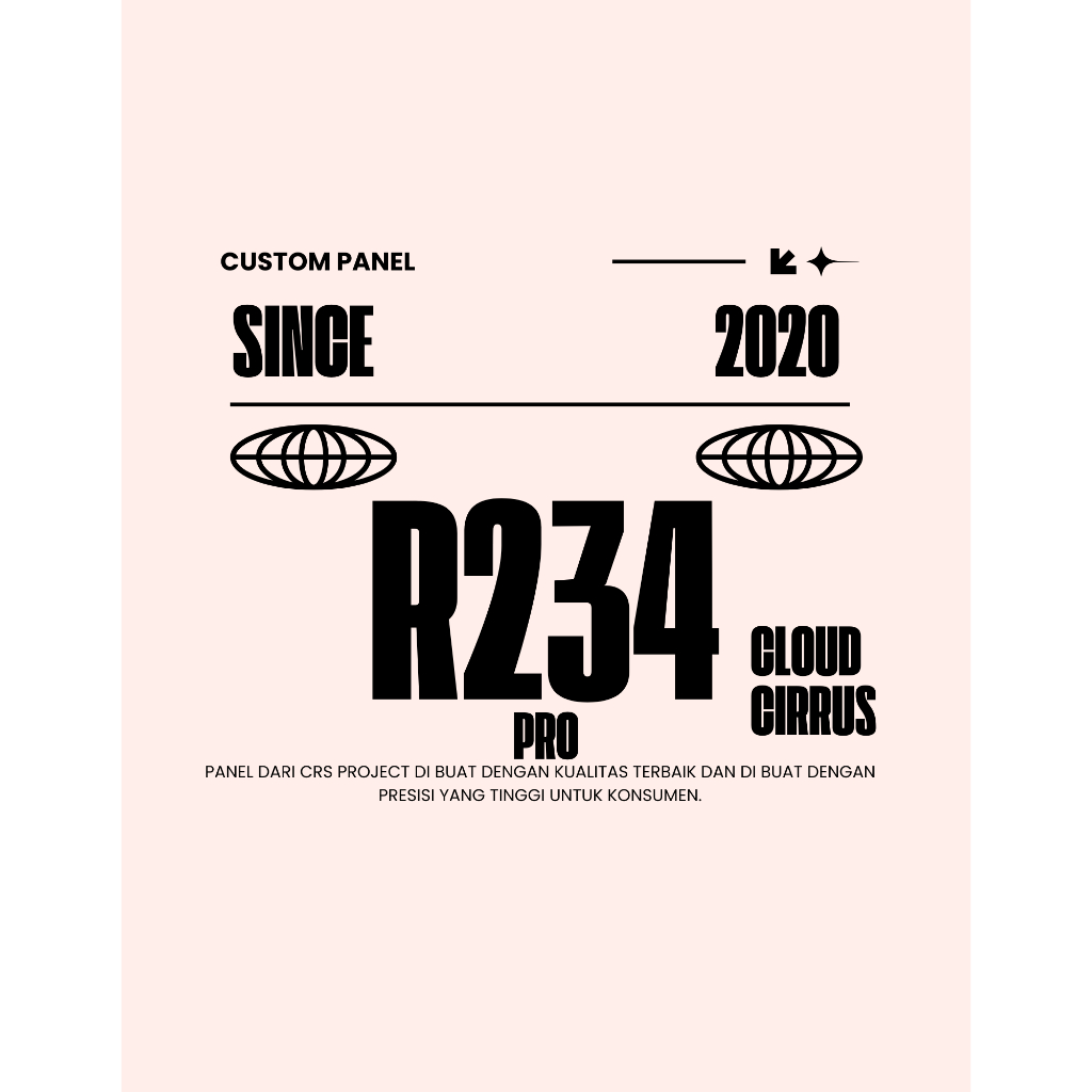 Jual Panel Custom R234Pro Premium full presisi By Cirrus | Shopee Indonesia