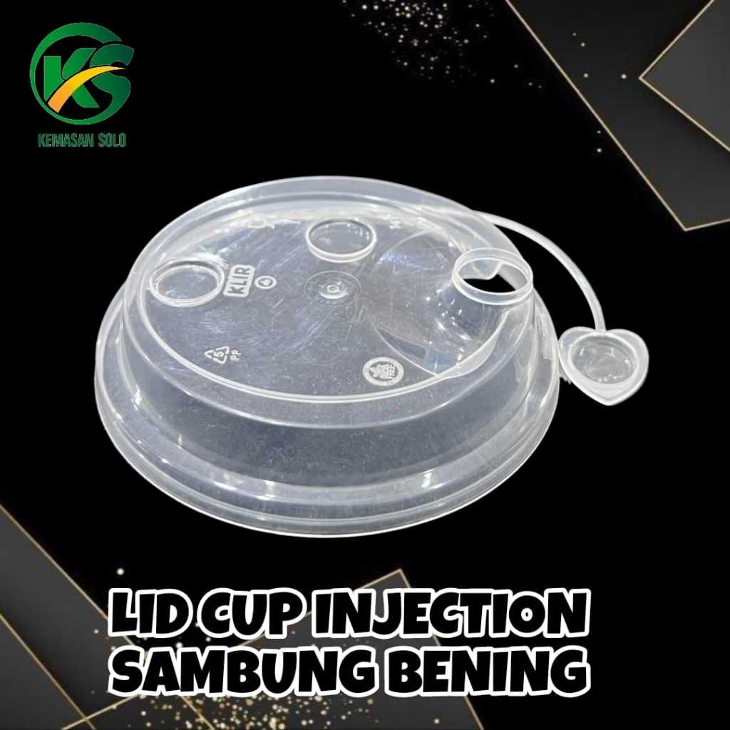 Jual Tutup Lid injection 12 oz sampai 24oz Bening & Hitam & Merah ...