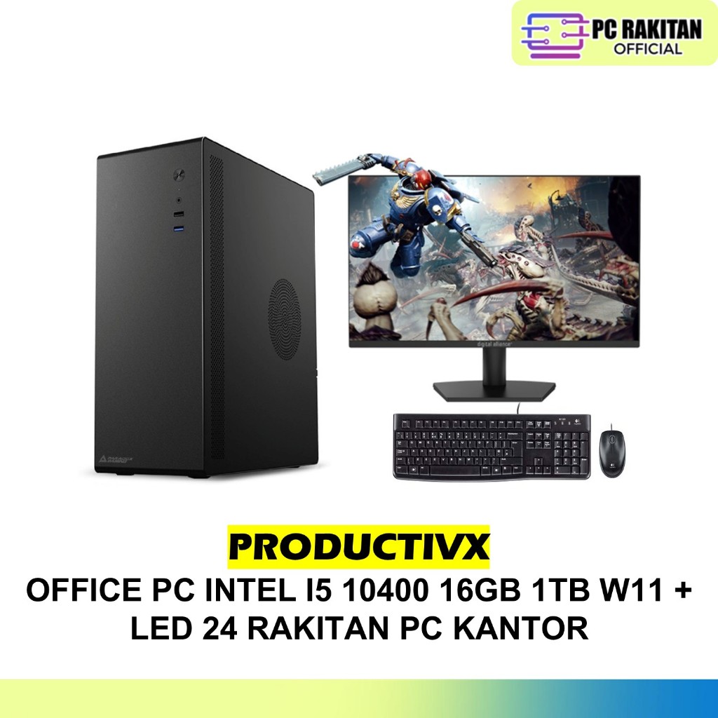 Jual RAKITAN PC KANTOR PRODUCTIVX OFFICE PC INTEL I5 10400 16GB 1TB W11 ...