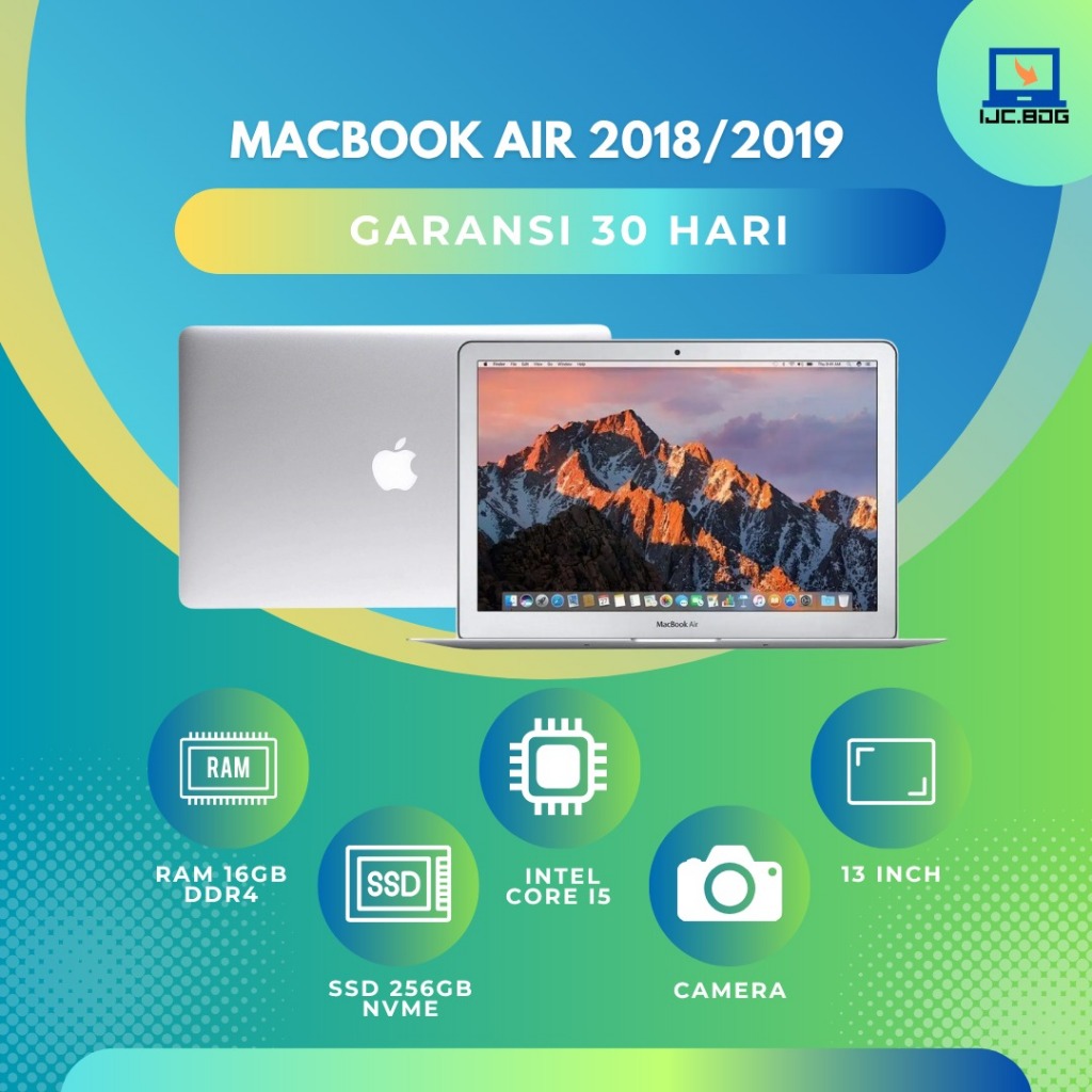 Jual APPLE MACBOOK Air 13inch Core i5 2020 2018 2017 2015 RAM 8GB SSD