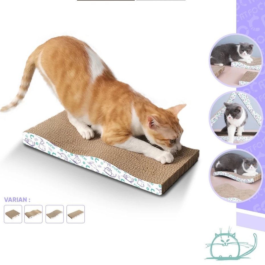 Jual Papan Garuk Kucing Mainan Cat Scratch Board Extra Tebal Garukan ...