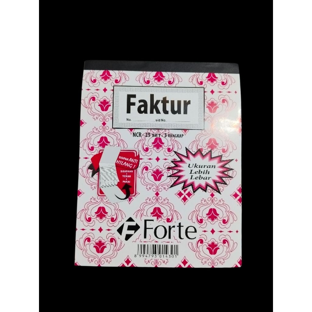Jual BON Faktur Nota kontan Rangkap 3 besar FORTE (1 buah) | Shopee ...