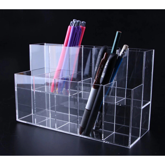 Jual Organizer ATK 2 Tingkat 8 SLOT Display Stand Holder Akrilik/ Rak ...
