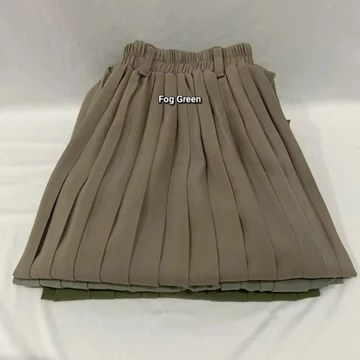 Aretha Pleated Skirt Rok Plisket Premium Tebal Rok Plisket Premium Jumbo Clara Basic Color