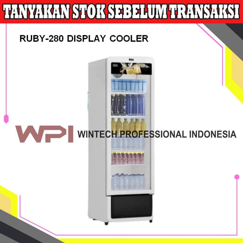 Jual RSA RUBY-280 Display Cooler - Showcase Pendingin Minuman / Lemari ...