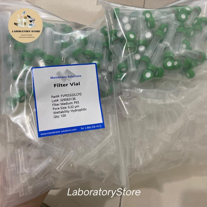 Jual PES Vial Filter 0.22um Hydrophilic Membrane Solution FVPES522LCPZ ...