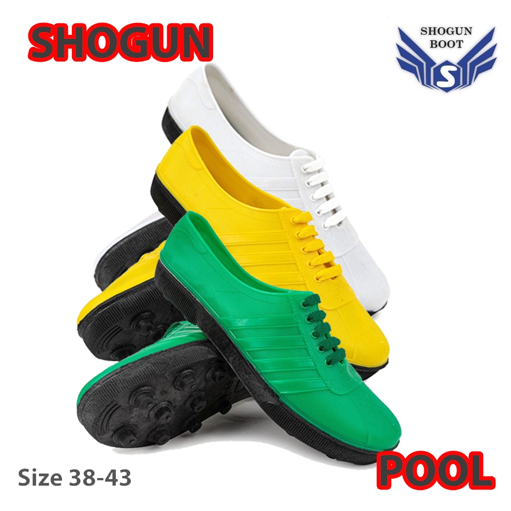 Jual Sepatu Bola SHOGUN POOL by HUNTER putih hijau kunung cocok ...