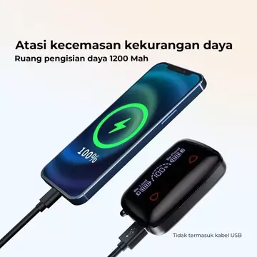 Tws Bluetooth Headset M19 Wireless Earphone With Led Display