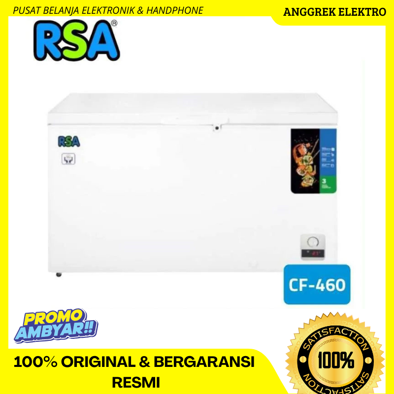 Jual Chest freezer RSA 450 liter CF460 CF-460 garansi resmi | Shopee ...