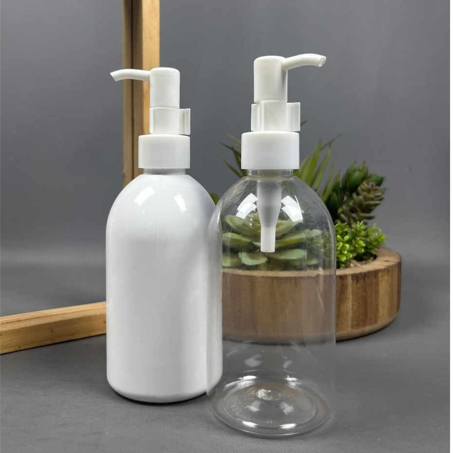 Jual Botol Pump 250 ML PET OVAL / Botol Pump Clip Oil Putih 250 Ml ...