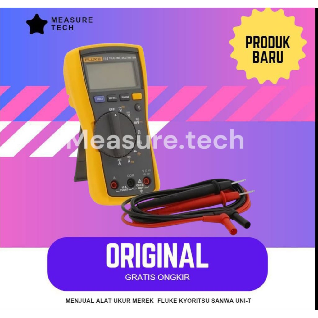 Jual Fluke 116 HVAC Multimeter with Temperature and Microamps original ...