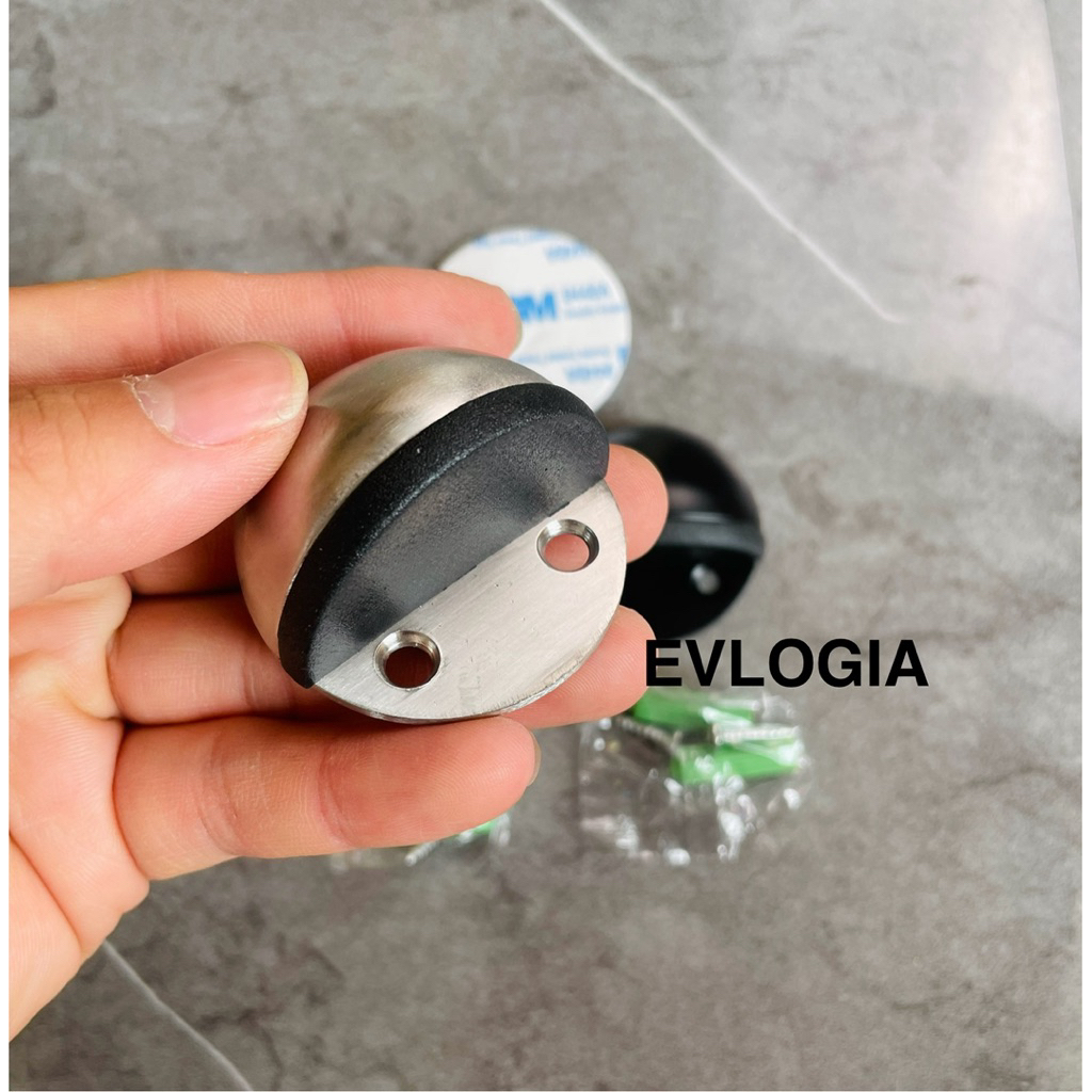 Jual Door Stopper Bulat Stainless Penahan Pintu Bulat Keong Door Stop ...