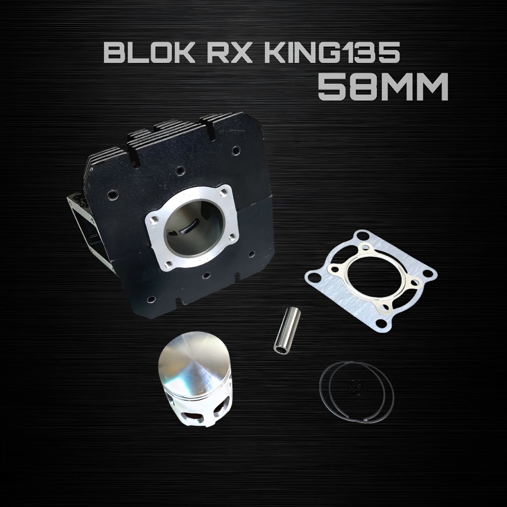 Jual BLOK SEHER CYLINDER BLOK YAMAHA RX KING RXKING RX KING 135 58MM ...