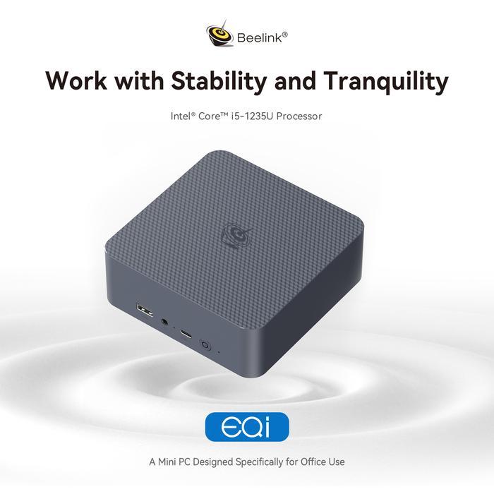 Mini PC Beelink EQi12 Intel Core i5 1235U 32GB/1TB SSD NVMe Dual LAN WiFi6 HDMI Windows 11 Pro