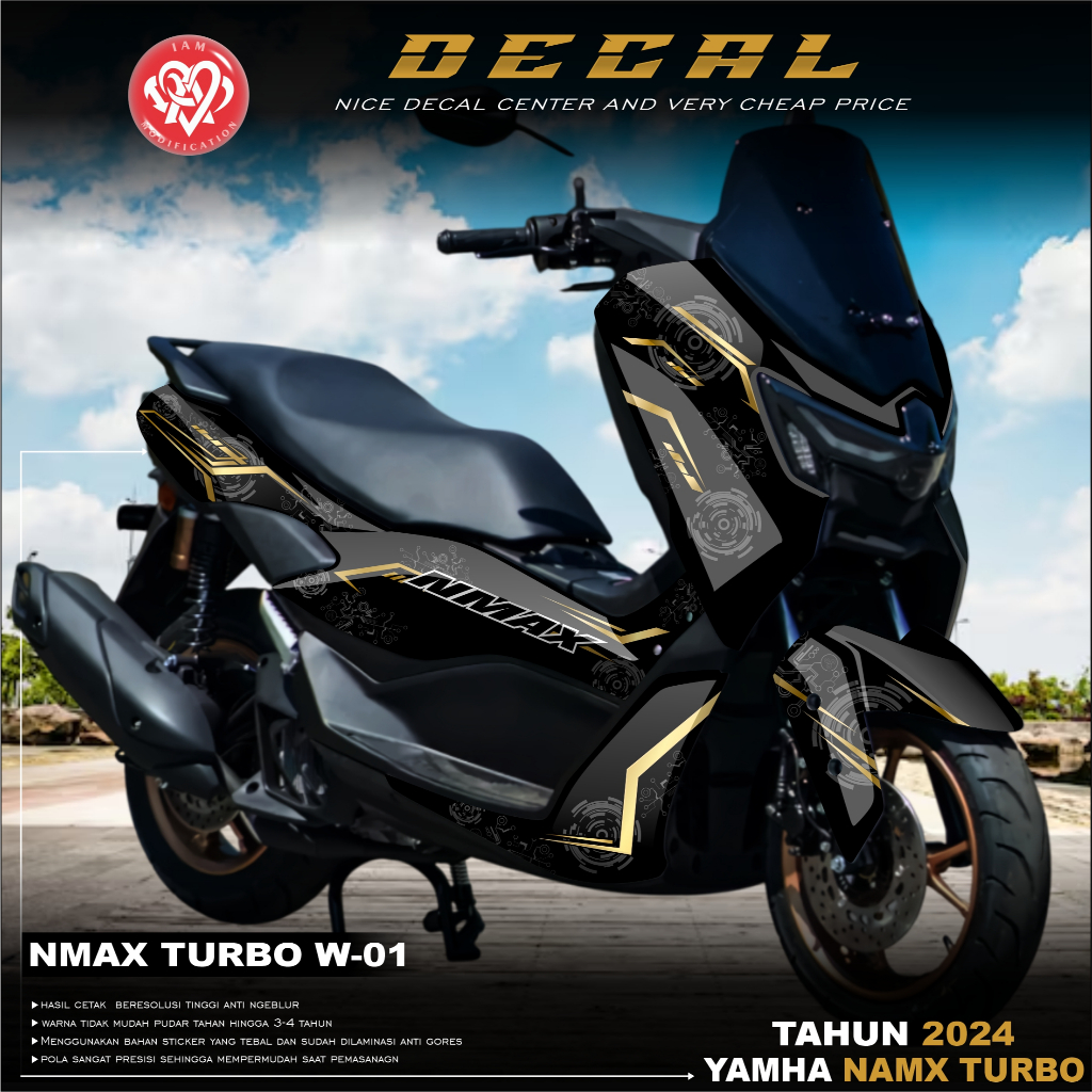 Jual DECAL STICKER YAMAHA NMAX TURBO FULLBODY CUSTOM DESAIN - DECAL ...