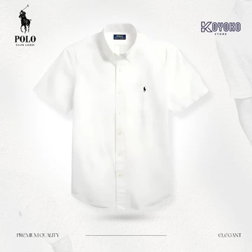 Kemeja Pria Lengan Pendek P.O.L.O.'S Slimfit R.A.L.P.H L.A.U.R.E.N Full 100 Catoon Quality