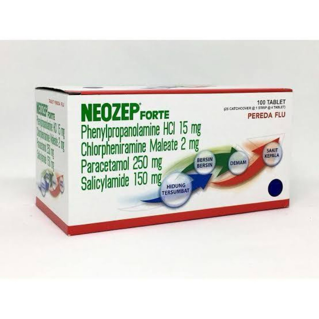 Jual neozep forte box isi 25 strip 100 tablet | Shopee Indonesia