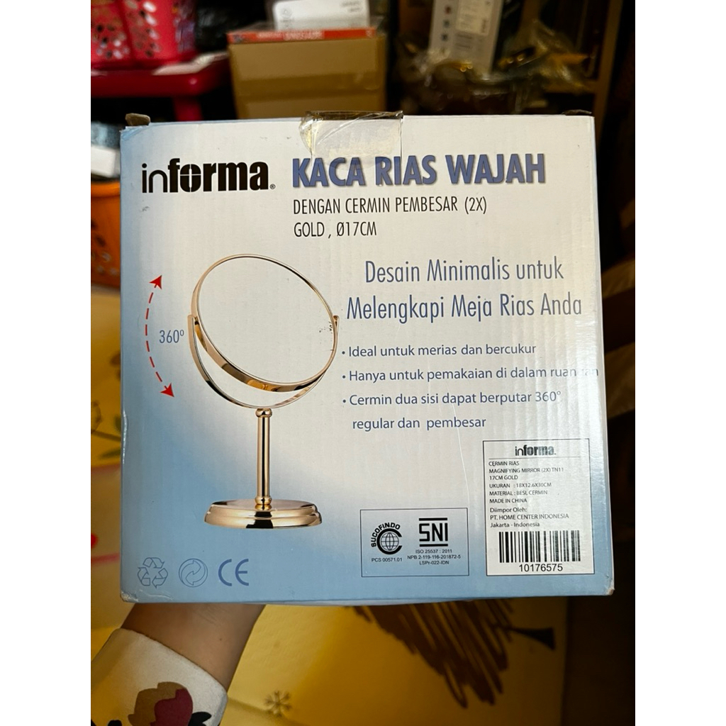 Jual INFORMA kaca rias wajah,cermin pembesar (2x ) | Shopee Indonesia