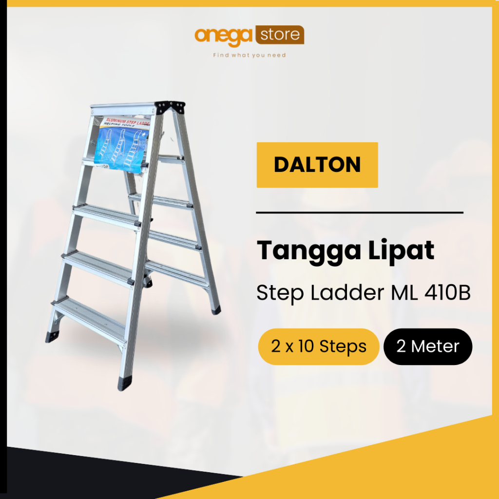 Product image Dalton Tangga Lipat Step Ladder ML405B 2x10 / 2 Meter