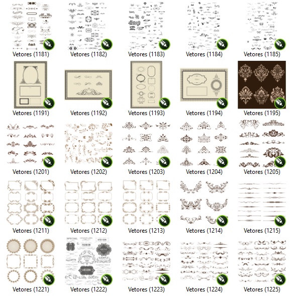 Jual 700+ Elemen Vektor dan Bingkai format cdr | Shopee Indonesia