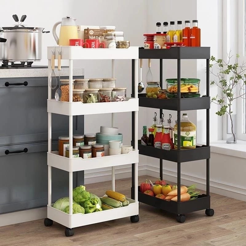 Rak Susun Dorong YEYE 4  Susun Tingkat Serbaguna Stacking Shelves Rak Dapur Salo