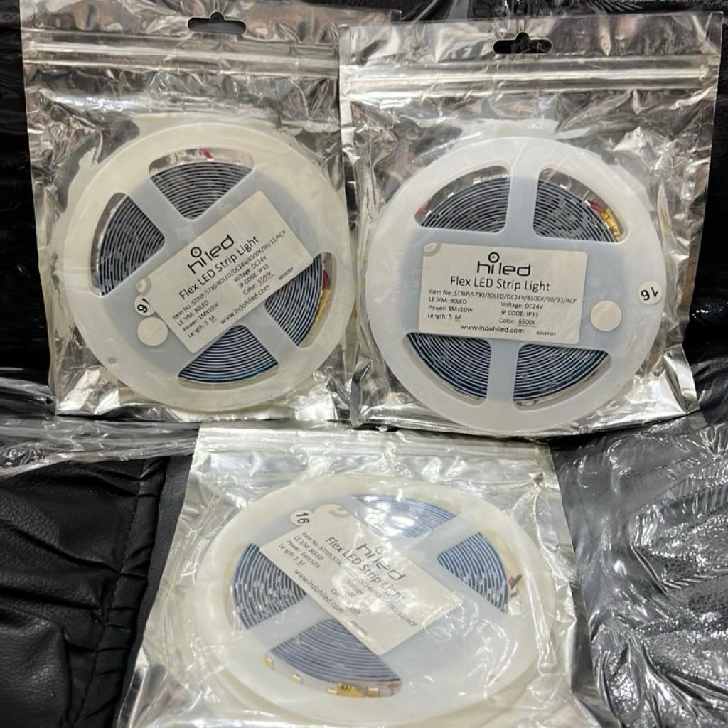 Jual Hiled LED Strip 5730/80/LED/DC24/90/IP33 6500K Original (PUTIH ...