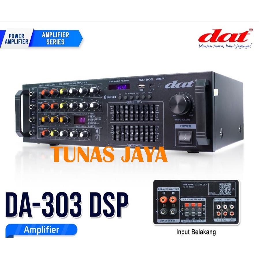 Jual AMPLI DAT DA303 AMPLI DAT DA 303 DSP / DA303DSP AMPLIFIER DAT ...