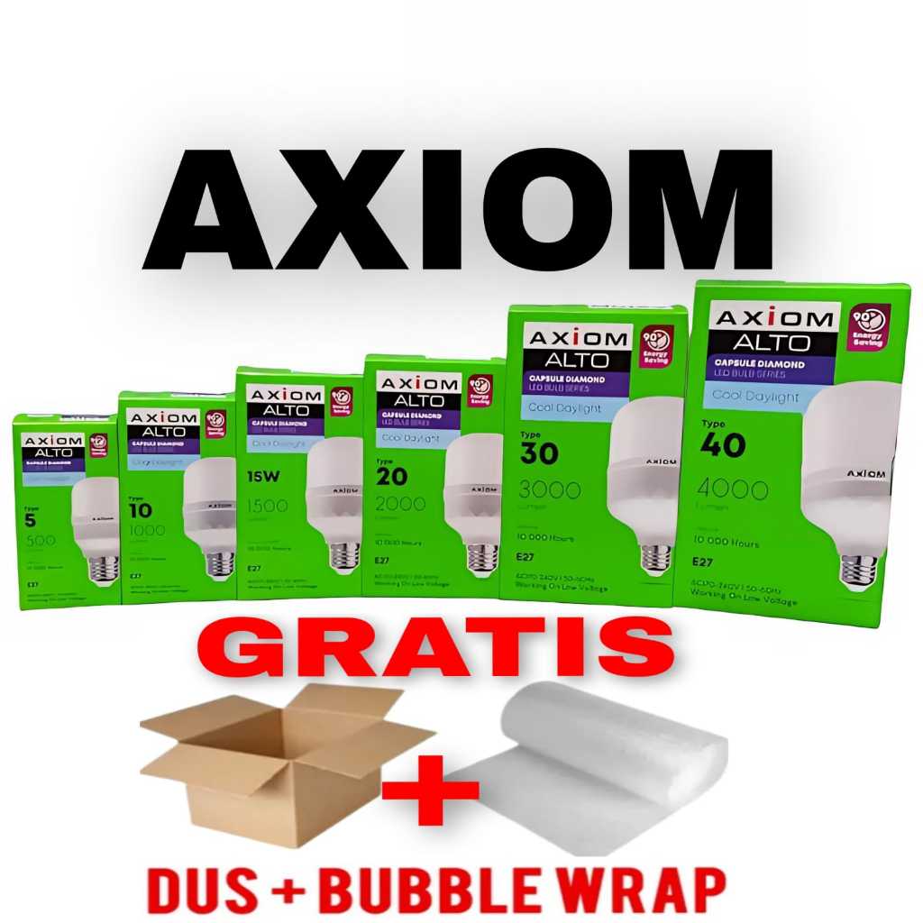 Jual Lampu Led JUMBO 5W 10W 15W 20W 30W 40W AXIOM BOHLAM LED JUMBO BISA ...