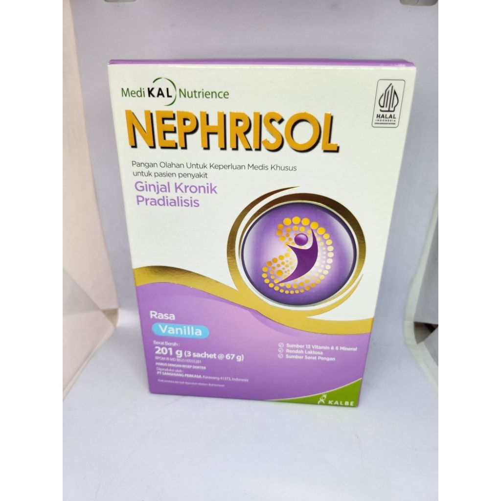 Jual NEPHRISOL VANILA 201gram / pasien ginjal kronik pradialisis ...