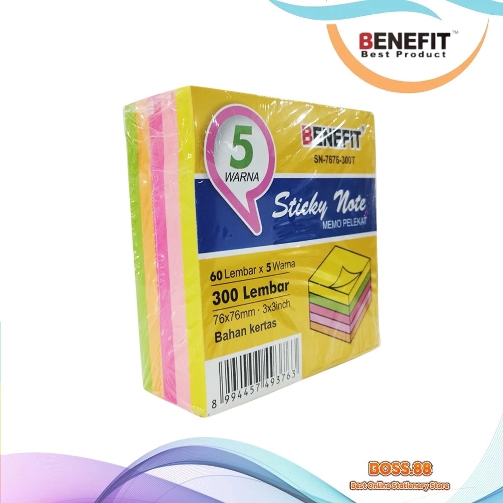 Jual STICK NOTE BENEFIT SN-7676-300T (1 PCS) | Shopee Indonesia