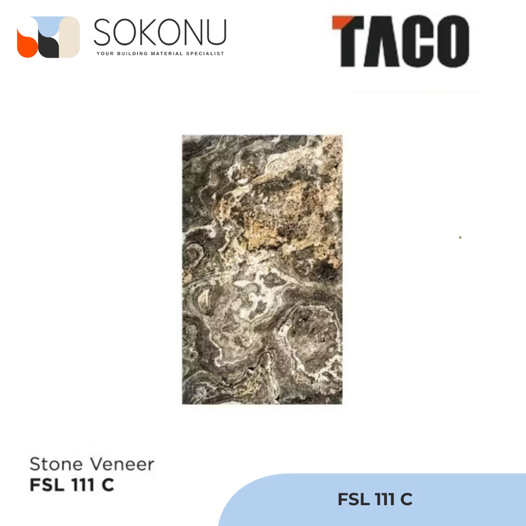 Jual TACO Fideco Wall Panel Stone Veneer Translucent Tebal 2mm Ukuran ...