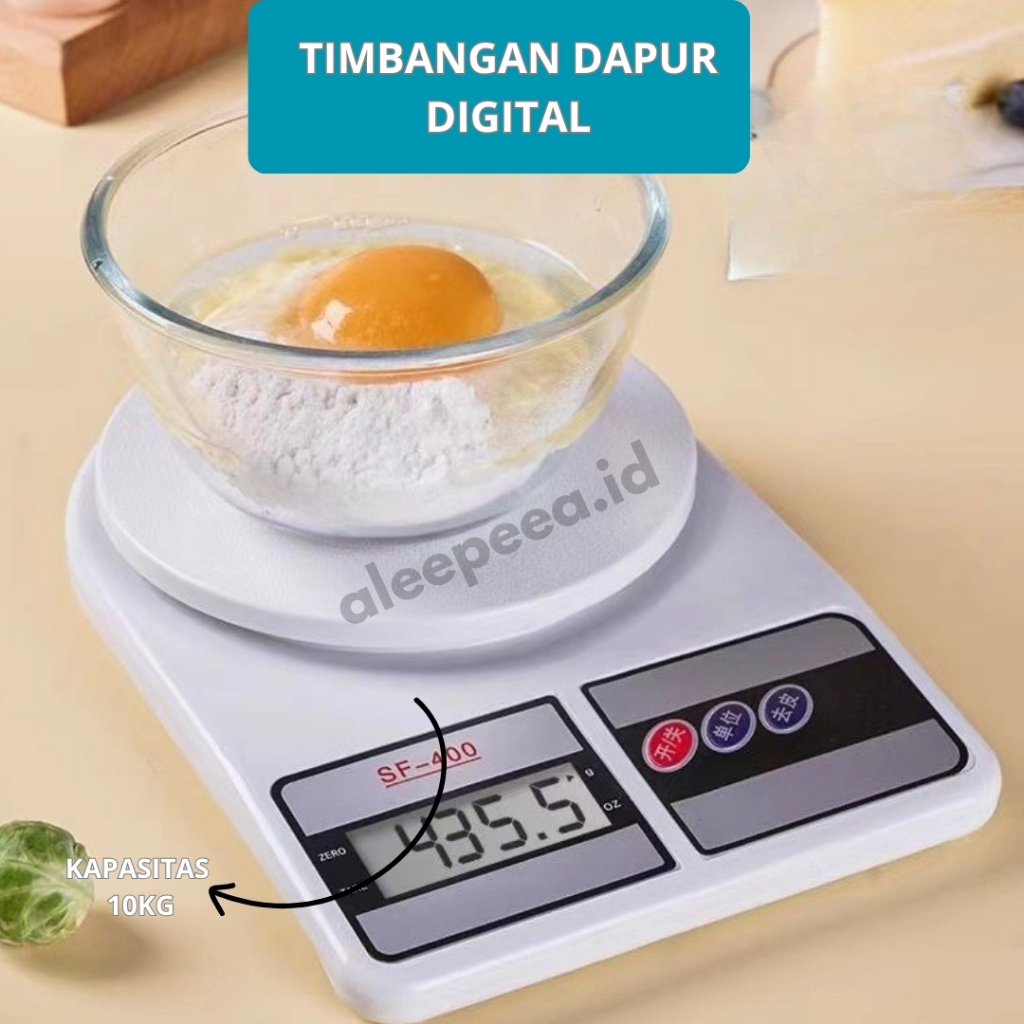 Jual Timbangan Kue Digital Kapasitas 10kg Akurat | Timbangan Dapur SF ...