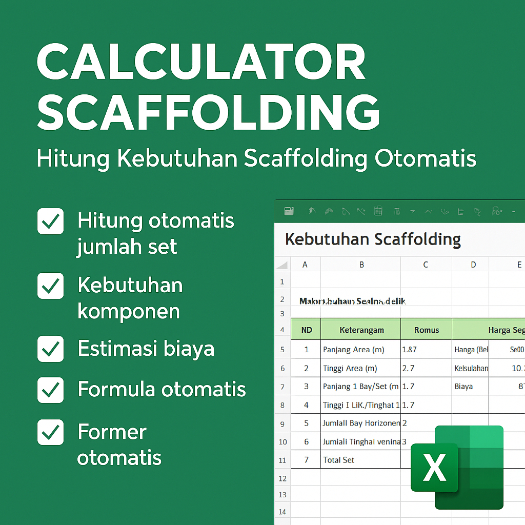 Jual Calculator Scaffolding Excel | Shopee Indonesia