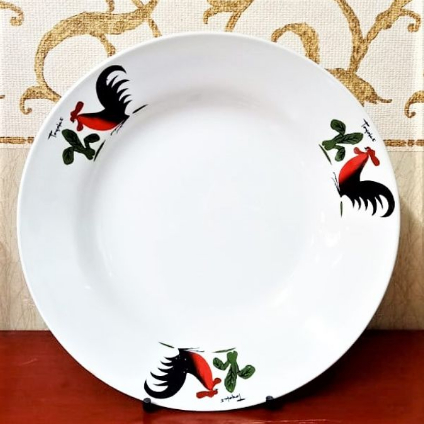 Jual Piring Keramik Ayam Jago8 Toyoki / Piring Ayam Jago Piring Keramik ...