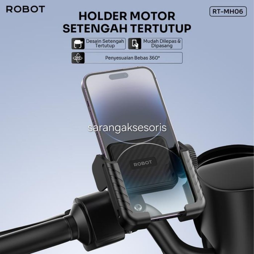 Jual Robot RT-MH06 Holder HP Stang Handle Handlebar Sepeda Motor ...