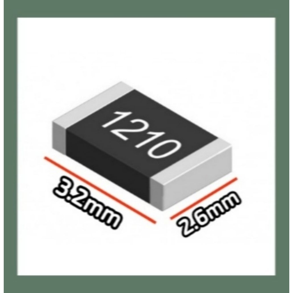 Jual 10pcs Chip resistor smd 121 120R 5% size 1210 3225 120ohm 120 ohm ...