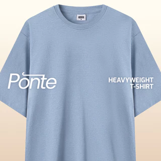 M231 T-Shirt Ponte Heavyweight Polos Oversized Pendek Biru 0756B