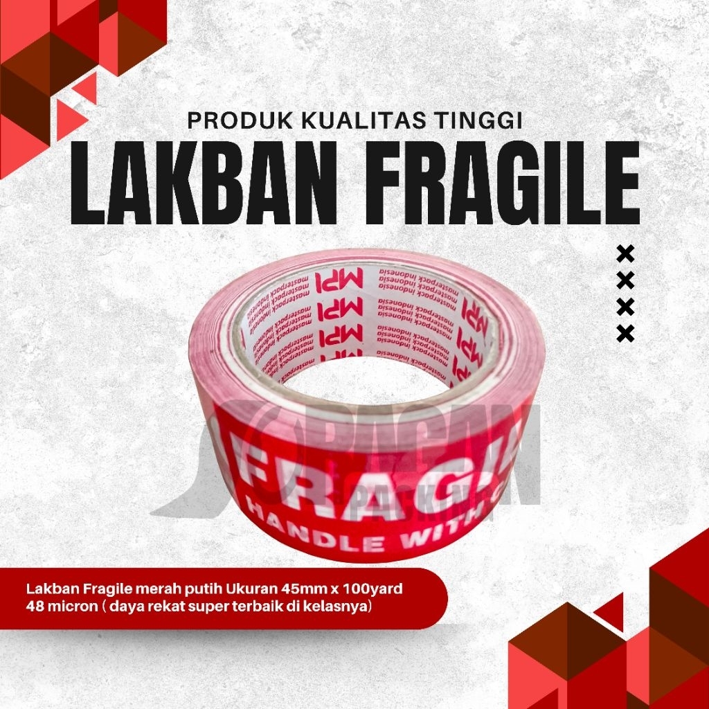 Jual LAKBAN FRAGILE 45mm X 100Yard | Shopee Indonesia