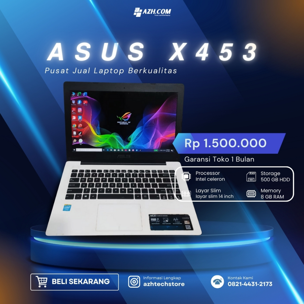 Jual Asus X453 – Laptop Simple & Siap Pakai! | Shopee Indonesia