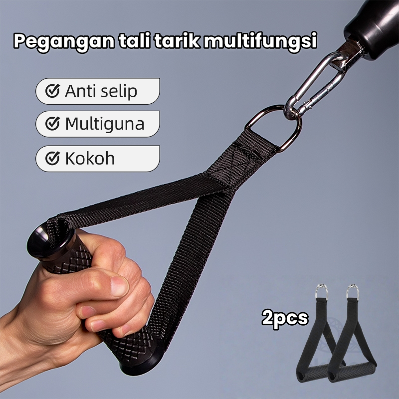 Jual 2pcs Resistance Band Handle Grip For Gym Tricep Exercises/Cable ...