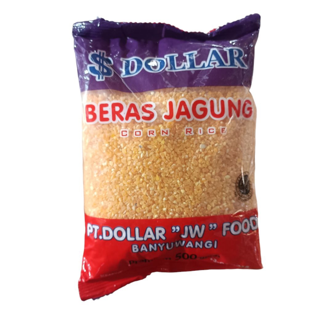 Jual Beras Jagung Corn Rice Merk Dollar 500gr | Shopee Indonesia